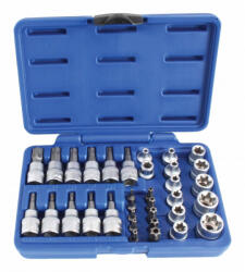 ASTA TOOLS E-torx dugókulcs és torx bit dugókulcs készlet 34 részes (A-TXSET34) (A-TXSET34)