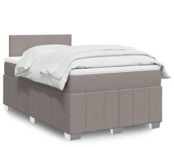 vidaXL tópszínű szövet rugós ágy matraccal 120 x 190 cm (3289304)