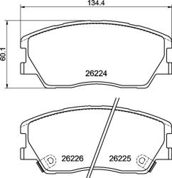 BREMBO fékbetétkészlet, tárcsafék BREMBO P 30 121E (P 30 121E)