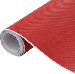 vidaXL 4D-s piros autófólia 100 x 150 cm (210729)
