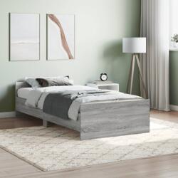 vidaXL sonoma tölgyszínű szerelt fa ágykeret 90 x 200 cm (835930)