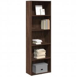 vidaXL barna tölgy színű szerelt fa könyvespolc 60 x 30 x 189 cm (857923)