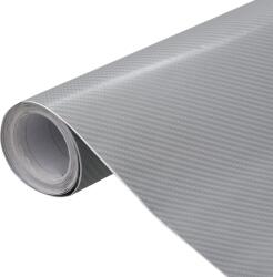 vidaXL 2 darab 4D-s ezüstszínű autófólia 100 x 150 cm + 50 x 150 cm (210727)