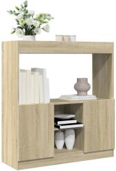 vidaXL sonoma tölgy színű szerelt fa magasszekrény 92 x 33 x 100 cm (855126) - vidaxl