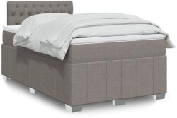vidaXL tópszínű szövet rugós ágy matraccal 120 x 190 cm (3287018)