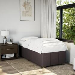 vidaXL sötétbarna szövet ágykeret matrac nélkül 90x190 cm (3284800)