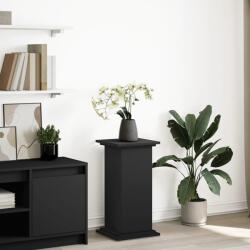 vidaXL fekete szerelt fa bemutatóállvány tárolóval 31 x 30 x 60 cm (854617) - vidaxl