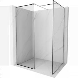 Mexen Kioto Walk-in zuhanyfal 130 x 110 cm, fekete mintás, króm - 800-130-202-01-70-110 (800-130-202-01-70-110)