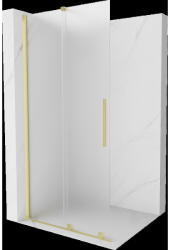 Mexen Velar mozgatható Walk-in zuhanyfal 120 x 200 cm, ásványi üveg 8 mm, arany kefélt - 871-120-000-33-55 (871-120-000-33-55)