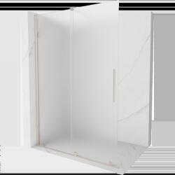 Mexen Velar kihúzható Walk-in zuhanyfal 130 x 200 cm, matt üveg 8 mm, kefélt nikkelezés - 871-130-000-33-97 (871-130-000-33-97)