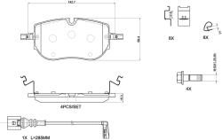 BREMBO set placute frana, frana disc BREMBO P 85 192 - centralcar
