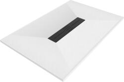 Mexen Toro téglalap alakú zuhanytálca SMC 140 x 70 cm, fehér, fekete burkolat - 43107014-B (43107014-B)