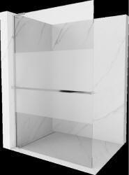 Mexen Kioto+ L zuhanyfal polccal Walk-in 70 x 200 cm, átlátszó/frosted, króm - 800-070-123-01-35 (800-070-123-01-35)