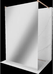 Mexen Kioto szabadon álló zuhanyfal 140 x 200 cm, tükör 8 mm, kefélt réz - 800-140-002-65-50 (800-140-002-65-50)