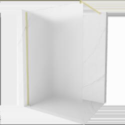 Mexen Kioto Walk-in zuhanyfal 100 x 200 cm, matt 8 mm, arany fényezett - 800-100-101-55-30 (800-100-101-55-30)
