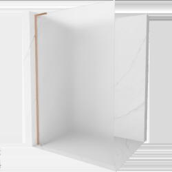 Mexen Kioto L Walk-in zuhanyfal 70 x 200 cm, matt üveg, csiszolt réz - 800-070-103-65-30 (800-070-103-65-30)