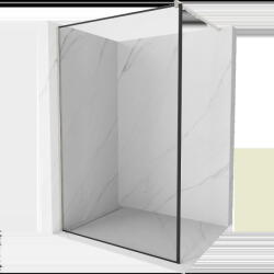 Mexen Kioto Walk-in zuhanyfal 130 x 200 cm, fekete minta 8 mm, csiszolt nikkel - 800-130-101-97-70 (800-130-101-97-70)