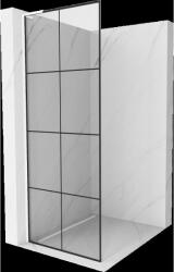 Mexen Kioto L Walk-in zuhanyfal 80 x 200 cm, fekete minta, fehér - 800-080-103-20-77 (800-080-103-20-77)