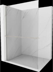 Mexen Kioto+ L zuhanyfal polccal Walk-in 80 x 200 cm, átlátszó, kefélt nikkel - 800-080-123-97-00 (800-080-123-97-00)