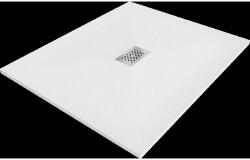 Mexen Hugo téglatest formájú SMC 120 x 100 cm, fehér, inox takaró - 42101012-X (42101012-X)