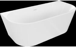 Mexen Oval fürdőszobai szabadon álló kád 160 x 80 cm, fehér, fehér lefolyó - 52671608000-20 (52671608000-20)