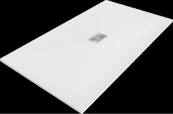 Mexen Hugo téglalap alakú SMC zuhanytálca 200 x 100 cm, fehér, inox takaróval - 42101020-X (42101020-X)