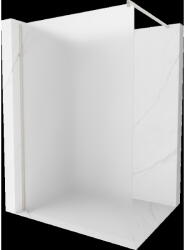 Mexen Kioto Walk-in zuhanyfal 140 x 200 cm, matt 8 mm, kefélt nikkel - 800-140-101-97-30 (800-140-101-97-30)