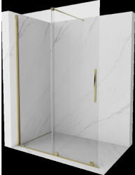 Mexen Velar kihúzható zuhanyfal Walk-in 140 x 200 cm, áttetsző 8 mm, arany - 871-140-000-03-50 (871-140-000-03-50)