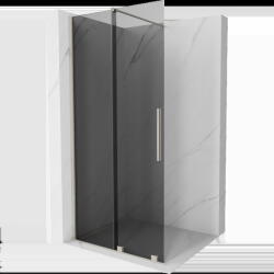 Mexen Velar toló zuhanyfal Walk-in 90 x 200 cm, grafit 8 mm, fésült nikkel - 871-090-000-43-97 (871-090-000-43-97)