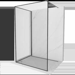 Mexen Kioto Walk-in zuhanyfal 110 x 70 cm, fekete minta, gun gray kefélt - 800-110-212-66-70-070 (800-110-212-66-70-070)