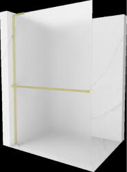 Mexen Kioto+ L zuhanyfal polccal Walk-in 120 x 200 cm, matt, aranyozott - 800-120-123-55-30 (800-120-123-55-30)