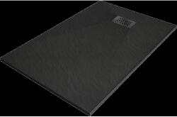 Mexen Hugo téglalap alakú SMC 100 x 70 cm, fekete, fekete takaróval - 42707010-B (42707010-B)