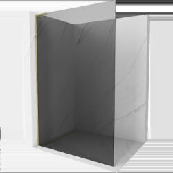 Mexen Kioto L Walk-in zuhanyfal 80 x 200 cm, grafit, arany - 800-080-103-50-40 (800-080-103-50-40)