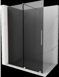 Mexen Velar toló fülke 140 x 200 cm, grafit 8 mm, kefélt nikkel - 871-140-000-43-97 (871-140-000-43-97)