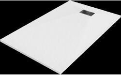 Mexen Hugo téglalap alakú SMC 140 x 70 cm, fehér, fekete előlapi - 42107014-B (42107014-B)