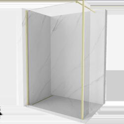 Mexen Kioto Walk-in zuhanyfal 115 x 40 cm, átlátszó, arany csiszolt - 800-115-212-55-00-040 (800-115-212-55-00-040)