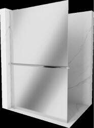 Mexen Kioto+ L Walk-in zuhanyfal polccal 100 x 200 cm, tükör, króm - 800-100-123-01-50 (800-100-123-01-50)