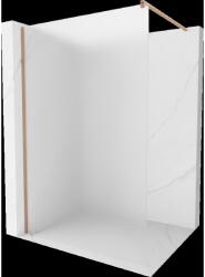 Mexen Kioto Walk-in zuhanyfal 110 x 200 cm, matt 8 mm, kefeelt moundszott - 800-110-101-65-30 (800-110-101-65-30)