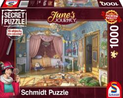 Schmidt Spiele - June's Journey - June Hálószobája - böngésző puzzle 1000 darabos kirakó (59976)