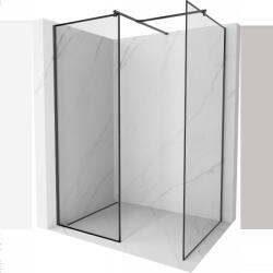 Mexen Kioto Walk-in zuhanyfal 130 x 110 cm, fekete minta, fekete - 800-130-202-70-70-110 (800-130-202-70-70-110)