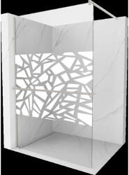 Mexen Kioto+ Walk-in zuhanyfal 70 x 200 cm, fehér minta, fényes nikkel - 800-070-121-97-85 (800-070-121-97-85)