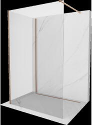 Mexen Kioto Walk-in zuhanyfal 120 x 115 cm, átlátszó, köszörült réz - 800-120-212-65-00-115 (800-120-212-65-00-115)