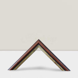 Keretshop 1, 4 cm szuvas rozsdabarna arany csíkkal EGYEDI MÉRETBEN 79/2 (KS386936)