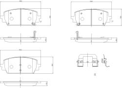 BREMBO fékbetétkészlet, tárcsafék BREMBO P 30 151 (P 30 151)