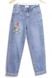 ROH Jeans cu croiala dreapta si broderie, ROH TR516