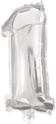  Mini 1-es Silver szám Fólia lufi 33 cm (PNN89798)