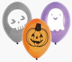 Halloween Friends léggömb, lufi 6 db-os 9 inch (22, 8 cm) (DPA9907455)