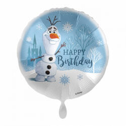 Disney Jégvarázs Olaf Snow Happy Birthday fólia lufi 43 cm (NPR163328)