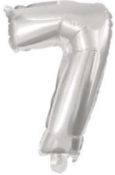 Óriás 7-es Silver szám Fólia lufi 85 cm (PNN91201)