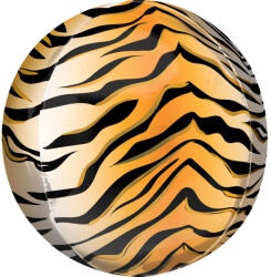  Tigris csíkos Gömb fólia lufi 40 cm (DPA4211001)
